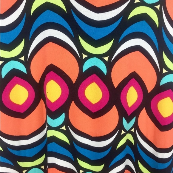 Vibrant Maxi Skirt Retro Flowy LuLaRoe Stretch - Picture 5 of 8